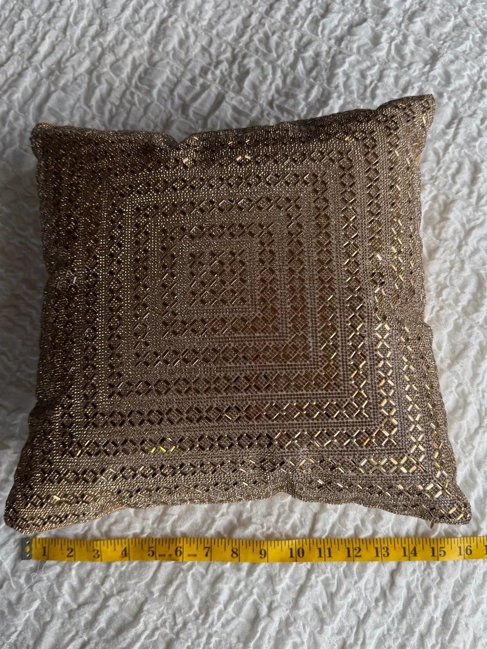 NWT Sparkles Home Madison Avenue Pillow 16”